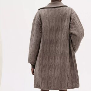 Hermes H zipped quilted jacket size 36